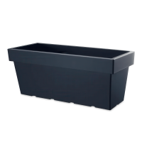 Obdélníkový květináč Lofly Case 99x39x41cm antracit - PROSPERPLAST