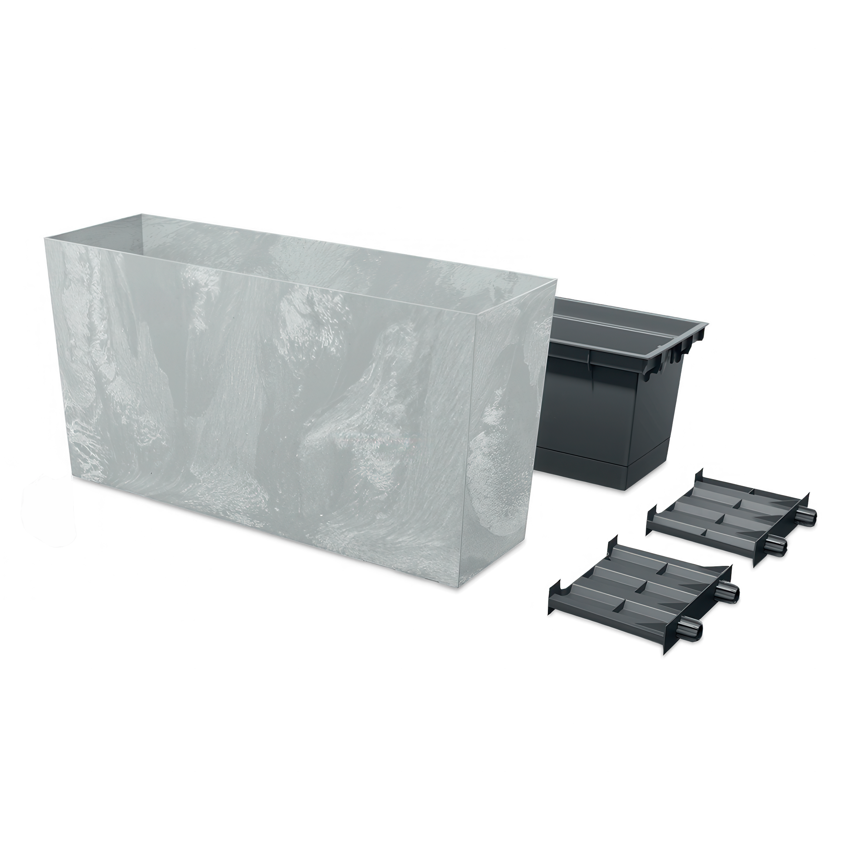 Urbi Case Middle Concrete Effect obdélníkový květináč 77x23x40cm - PROSPERPLAST