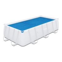 Obdélníkový solární kryt bazénu Flowclear 4,12 m x 2,01 m - BESTWAY 58240
