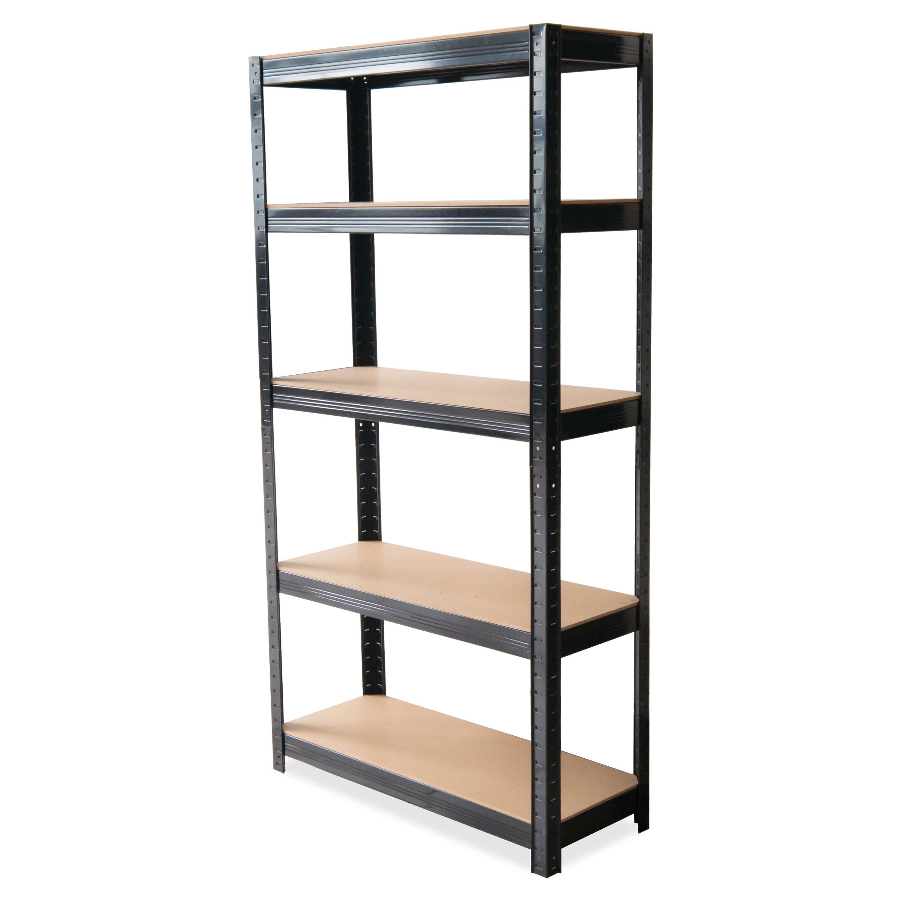 Dílenský kovový regál 180x90x40cm ČERNÝ - Hardmaister