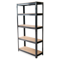 Dílenský kovový regál 180x90x40cm ČERNÝ - Hardmaister