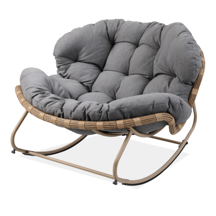 Houpací křeslo RODOS Natural/Grey - Focus Garden