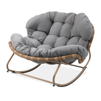 Houpací křeslo RODOS Natural/Light Grey - Focus Garden