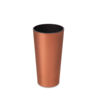 Měděný kulatý květináč LILIA 25 cm - LAMELA