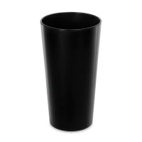 Kulatý květináč LILIA 40 cm černý - LAMELA