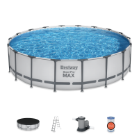 STEEL PRO MAX 5,5x1,2 m kulatý, stojanový bazén v ceně - Bestway 56462