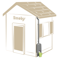 Žlab s konví a sběrným košem - Smoby