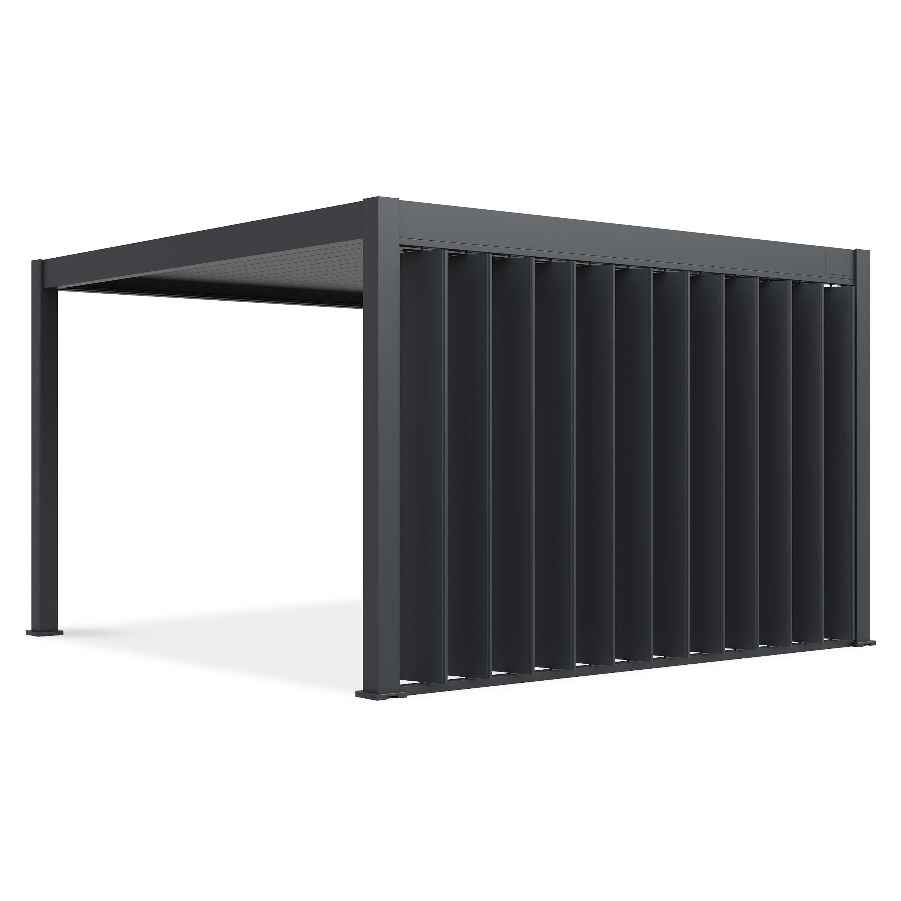 Nastavitelná panelová stěna pro pergolu ELEGANCE/DELUXE/FUSION 4m antracit - Gutroof