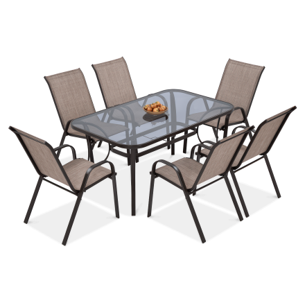 Meble ogrodowe Bologna Brown na taras