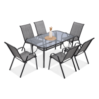 Zahradní set BOLOGNA 150/6 Mixed Grey