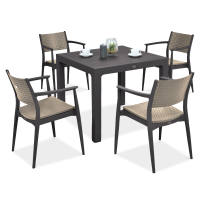 Novussi SEGINUS 4+1 Brown/Desert Brown zahradní jídelní set