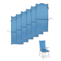 Sada zahradních polštářů Wing Blue 6ks 116x51cm - MOODME