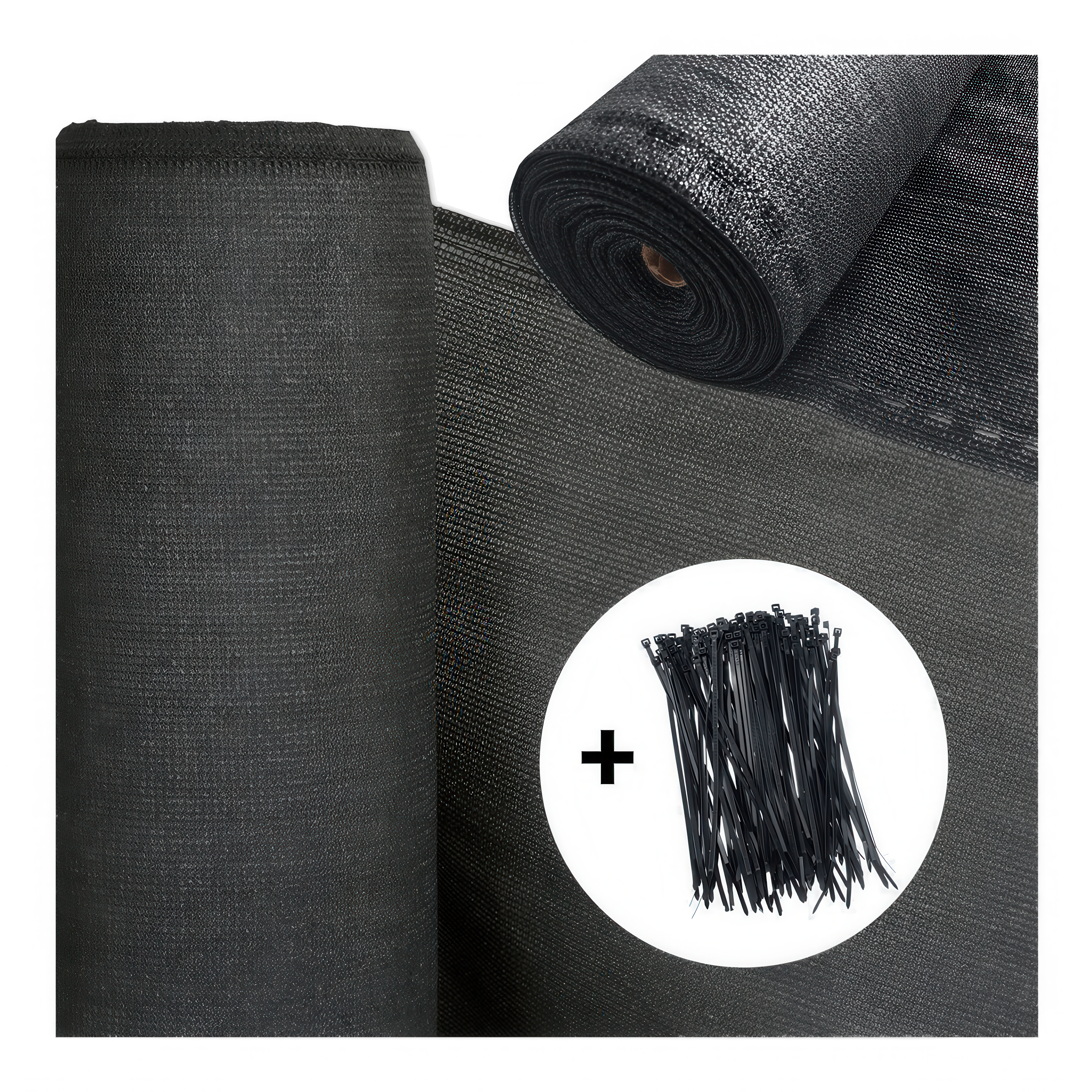 Zahradní stínící síť 1,5x10m Grafit + upínací pásky - HARDMAISTER