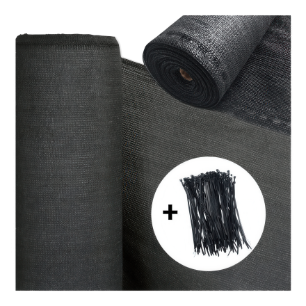 Maskovací síť 1,5x50m Grafit + stahovací pásky - HARDMAISTER