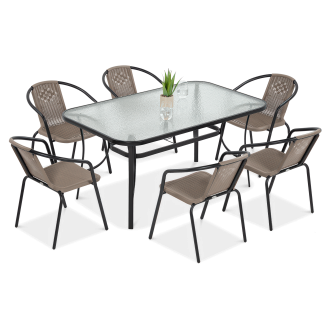 Zahradní set SIMPLE 150/6 Cappuccino