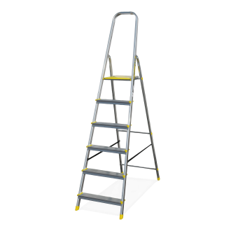 Hliníkový šestistupňový žebřík BS-DA6 150 kg - BAYERSYSTEM