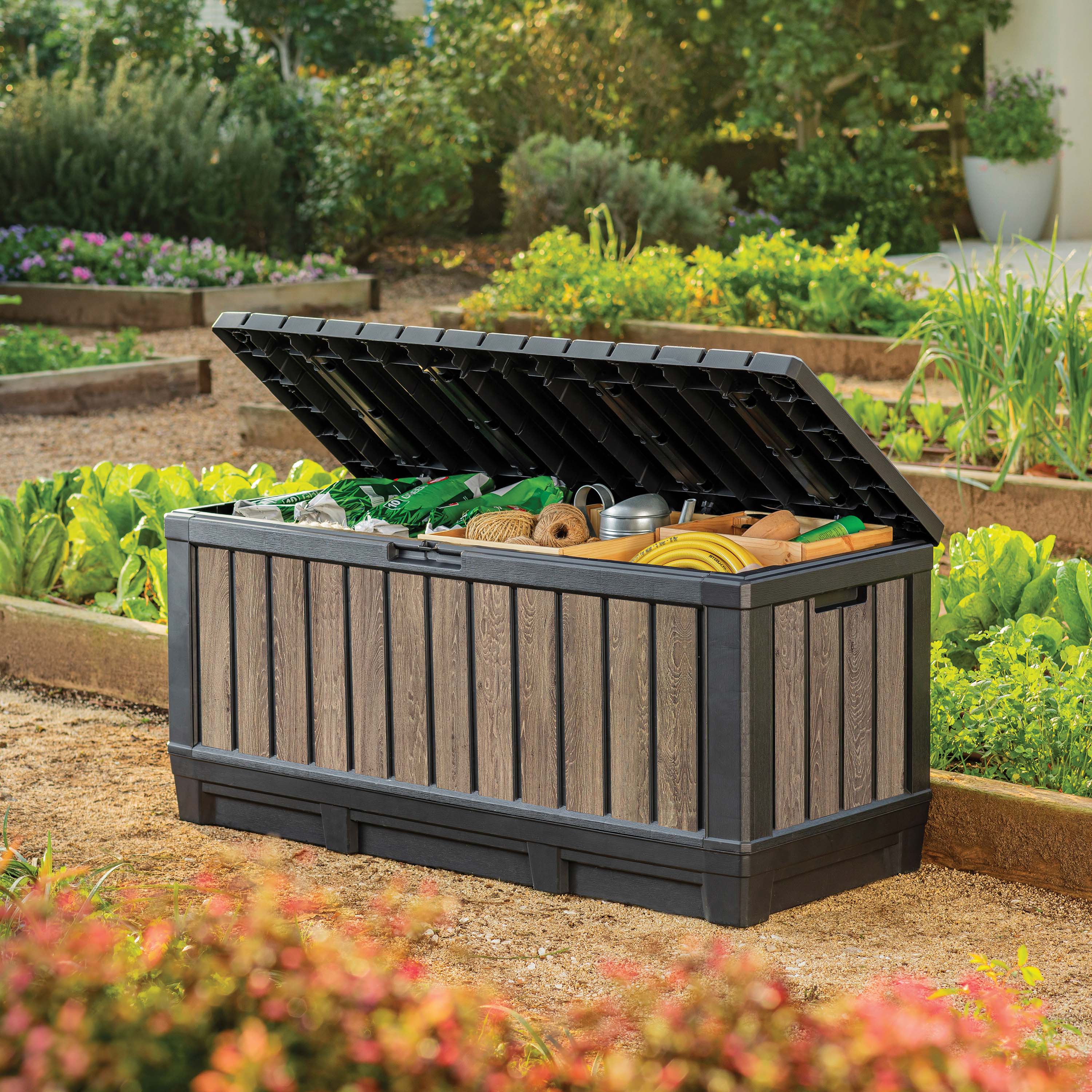 Zahradní box DECO KENTWOOD 350L Ashwood - Keter