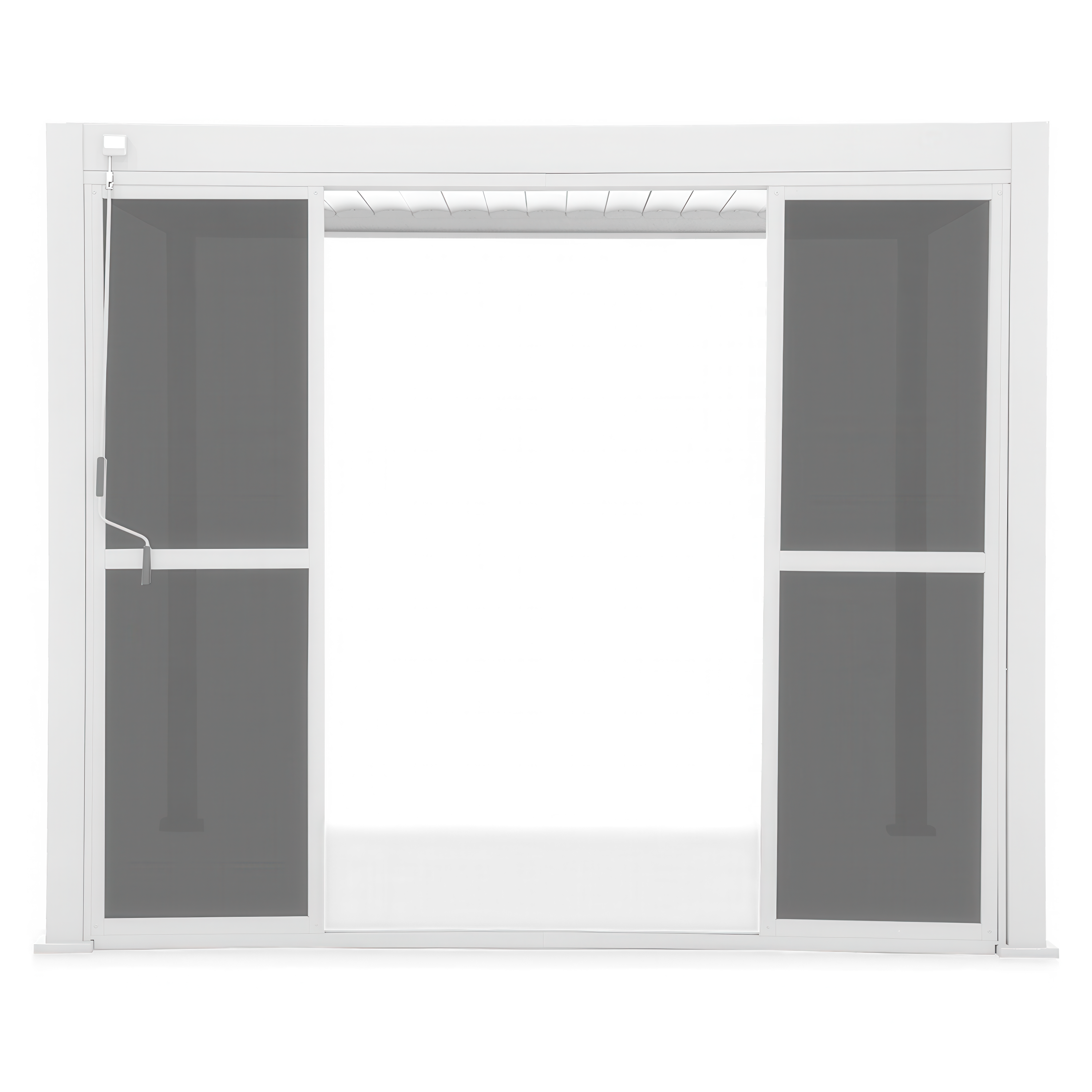 Polykarbonátové posuvné dveře pro pergolu PREMIUM 3m bílá - GUTROOF
