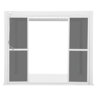 Polykarbonátové posuvné dveře pro pergolu PREMIUM 3m bílá - GUTROOF