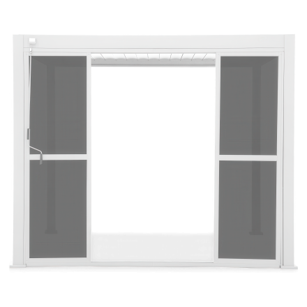 Polykarbonátové posuvné dveře pro pergolu PREMIUM 3m bílá - GUTROOF