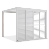 Posuvné dveře pro pergolu PREMIUM 3m, bílé - GUTROOF