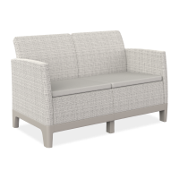 Sofa Scandi Forma 2 Pebble Grey-Soft Beige / Oat - Keter