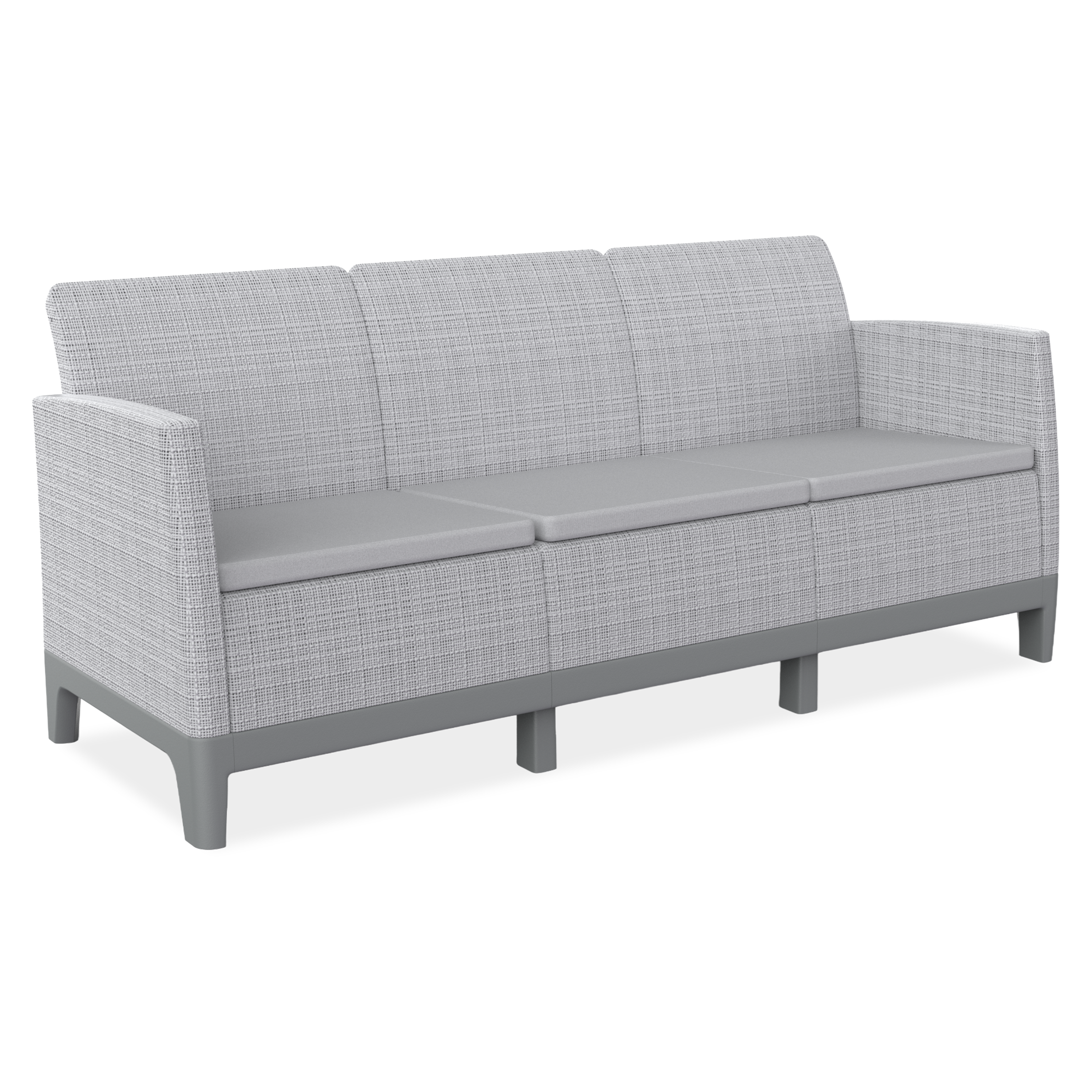 Pohovka Scandi Forma 3 Ash Grey-Storm Grey / Light Grey - Keter
