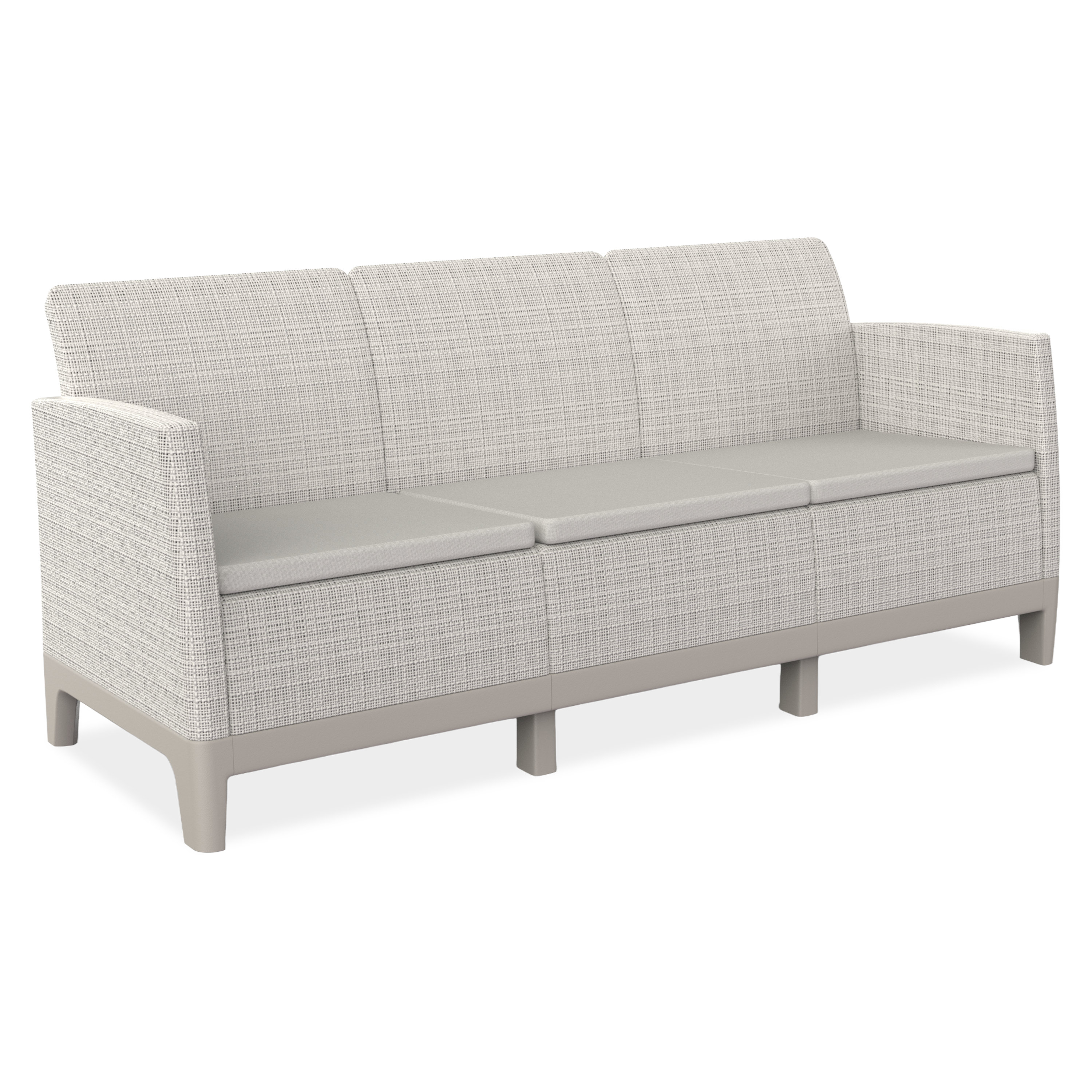 Zahradní pohovka Scandi Forma 3 Pebble Grey-Soft Beige / Oat - Keter