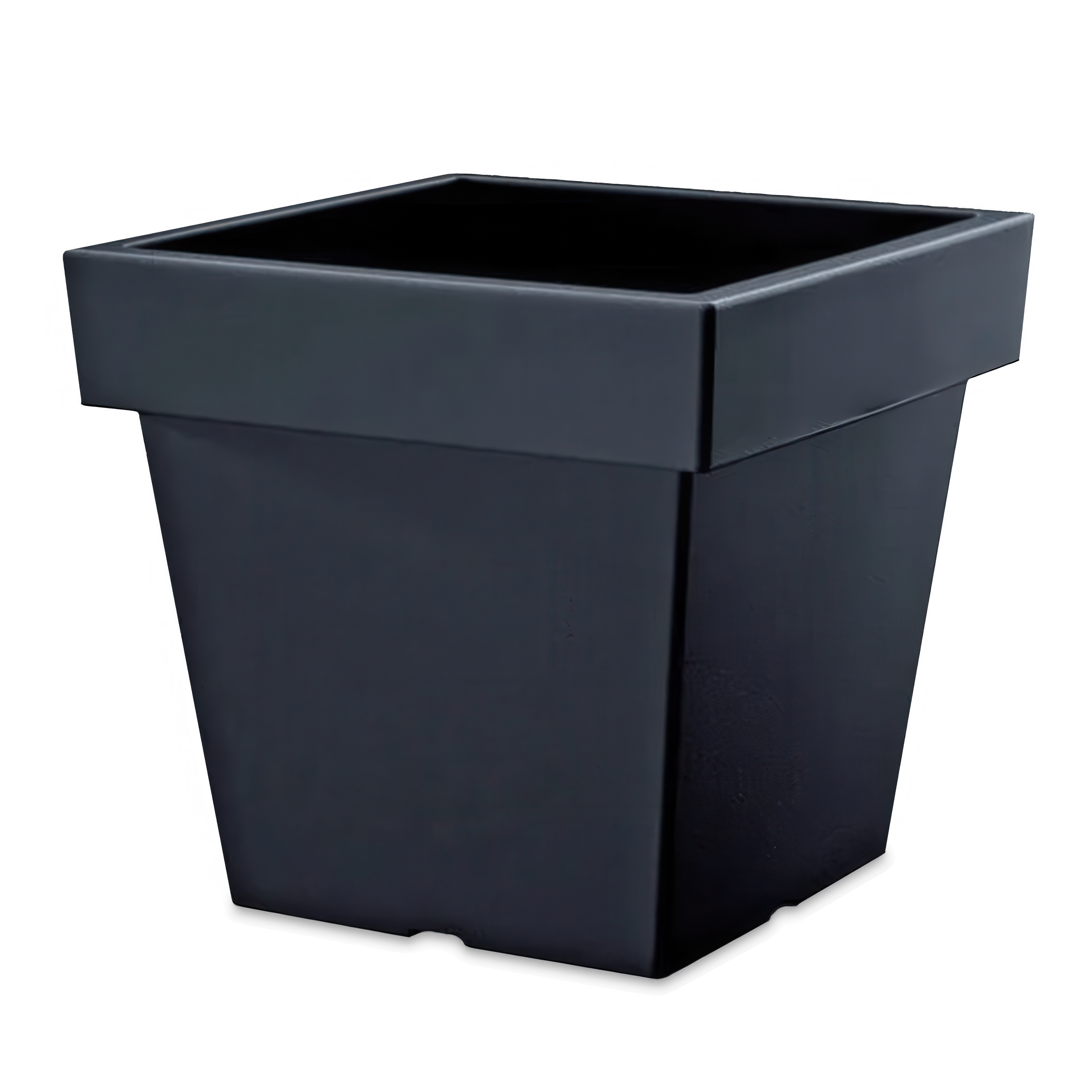 Lofly Square Low 29x29x27cm antracitový květináč - PROSPERPLAST