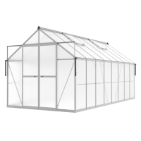 Skleník Slide-In 244x490 cm Silver - Cultivo