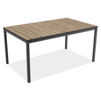 Jídelní stůl DECO PORTO NOVA 160 Black + Ashwood - Keter