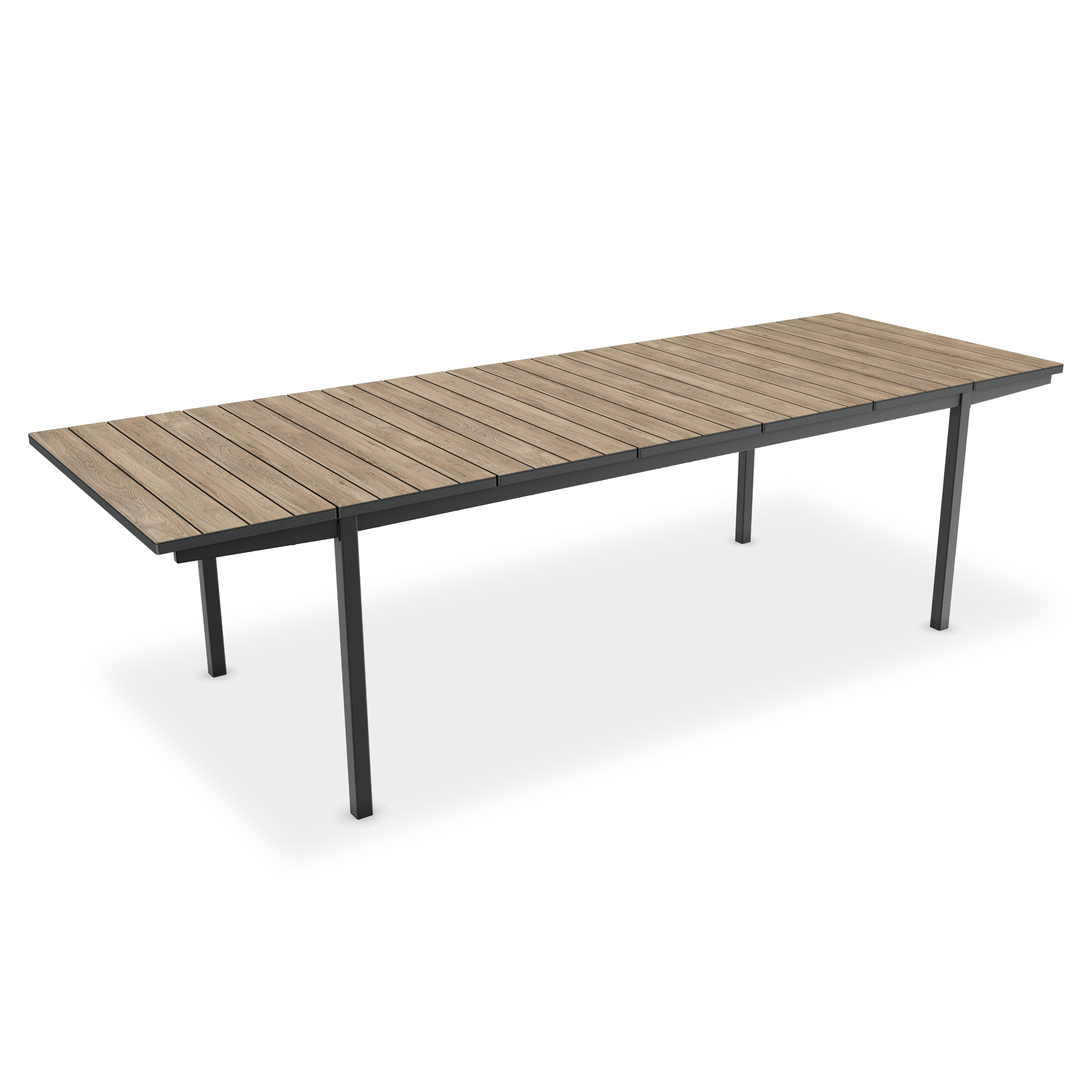 Rozkládací jídelní stůl DECO PORTO NOVA 200-280 Black/Ashwood - Keter