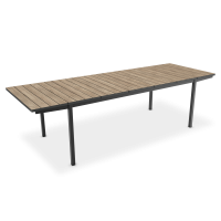Rozkládací jídelní stůl DECO PORTO NOVA 200-280 Black/Ashwood - Keter