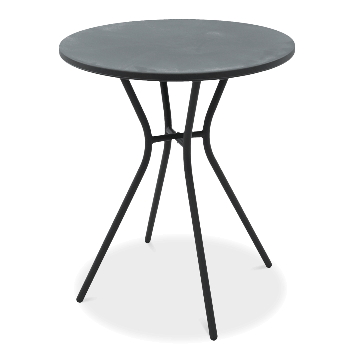 Balkonový stůl SIMPLE o průměru 60 cm grafit - FOCUS GARDEN