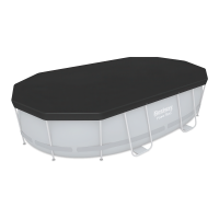 Zakrytí bazénu Flowclear 4,27 m x 2,50 m z PVC - BESTWAY 58425