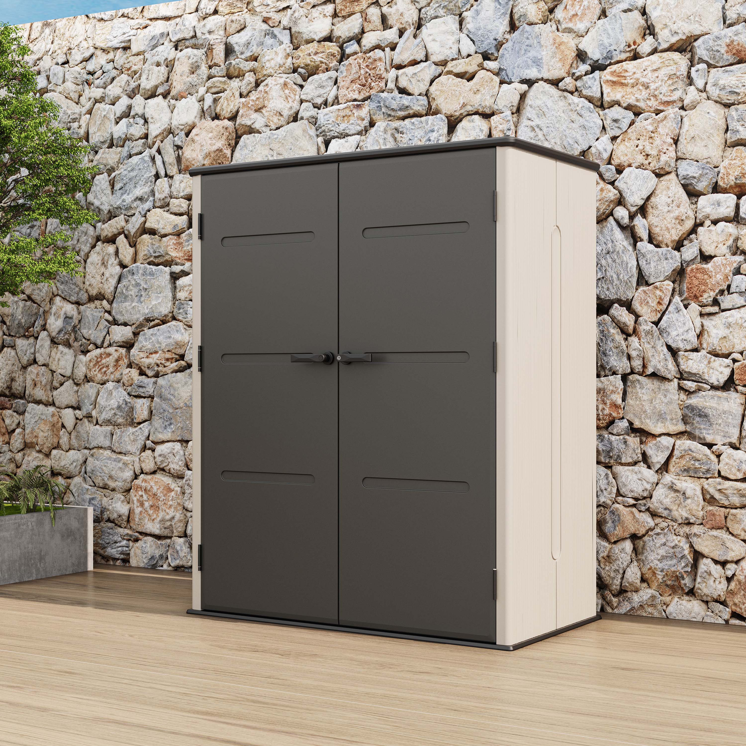 Zahradní skříň DAKOTA 4.7x2.5 Cold Grey - HARDMAISTER