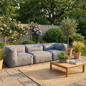 Modulární terasová pohovka ALORA Comfort Grey - Bjørkka