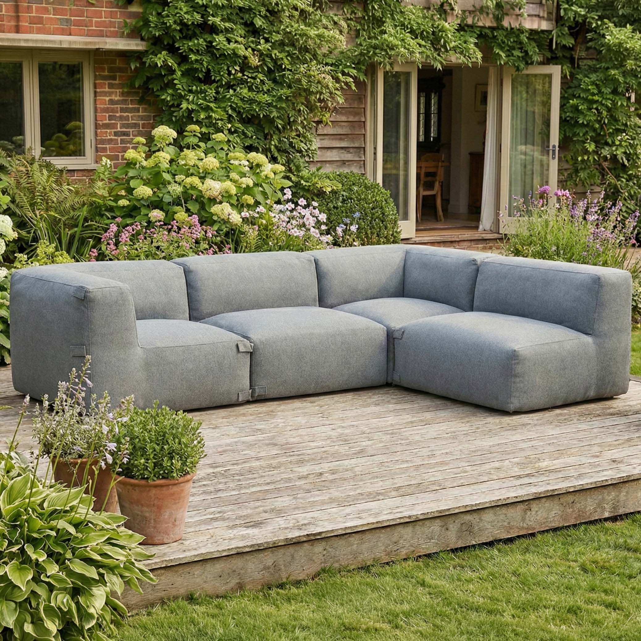 Modulární zahradní roh ALORA Comfort Grey - Bjørkka