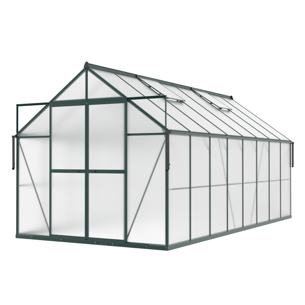 Szklarnia z poliwęglanu slide in w rozmiarze 244x490cm