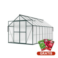 Zahradní skleník Slide-In NEW 244x490cm Dark Green - Cultivo