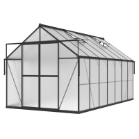 Polykarbonátový skleník Slide-In 244x429 cm černý - Cultivo