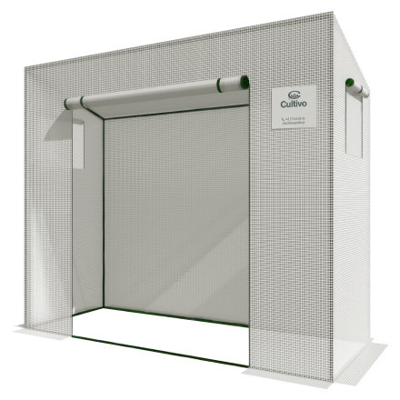 Plastový skleník pro rajčata 200x77 Bílá