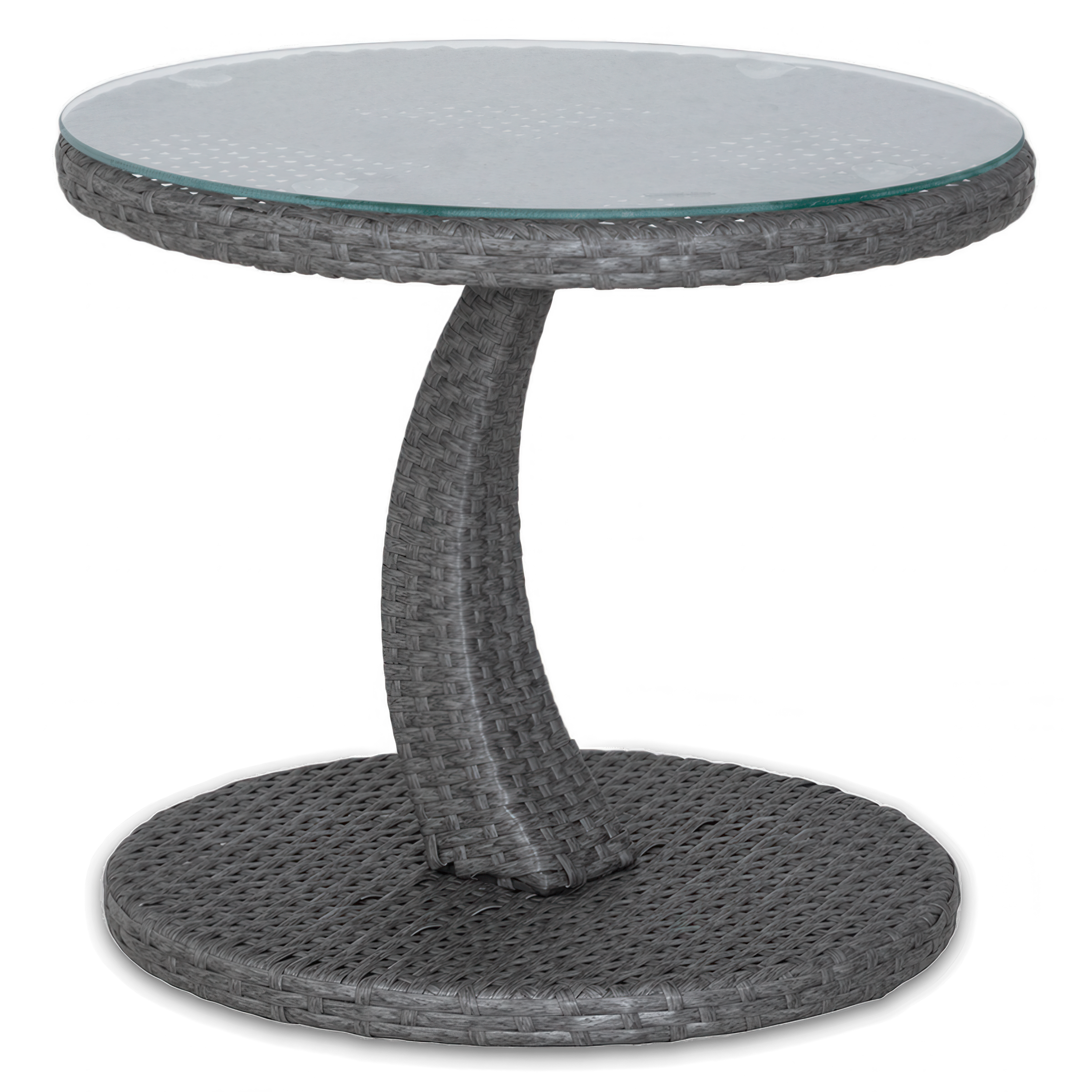 PREMIO Tmavě šedý technorattanový stůl - Focus Garden