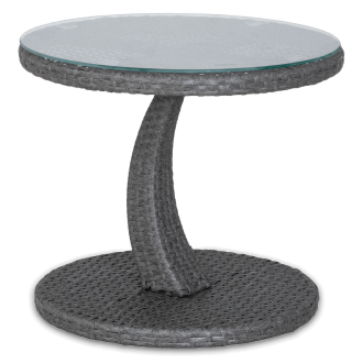 PREMIO Tmavě šedý technorattanový stůl - Focus Garden