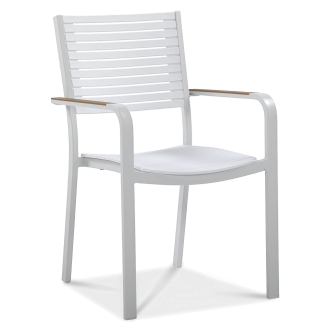 TACOMA Bílá židle - Focus Garden
