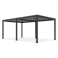 Terasa pergola DELUXE Automatic + LED 3,6x6 Antracitová - Gutroof
