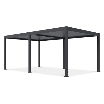 Terasa pergola DELUXE Automatic + LED 3,6x6 Antracitová - Gutroof