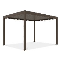 ELEGANCE AUTOMATIC 3x4 automatická pergola s LED osvětlením Taupe - Gutroof