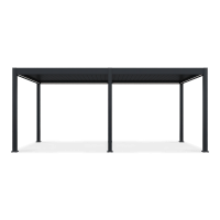 Bioklimatická terasová pergola ELEGANCE AUTOMATIC 3x6 s LED osvětlením Antracit - Gutroof