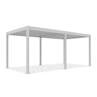 Bioklimatická terasová pergola ELEGANCE AUTOMATIC 3x6 s LED osvětlením Bílá - Gutroof